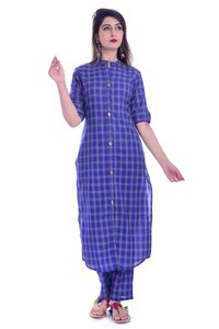 Remtex Women Kurta Pant Blue