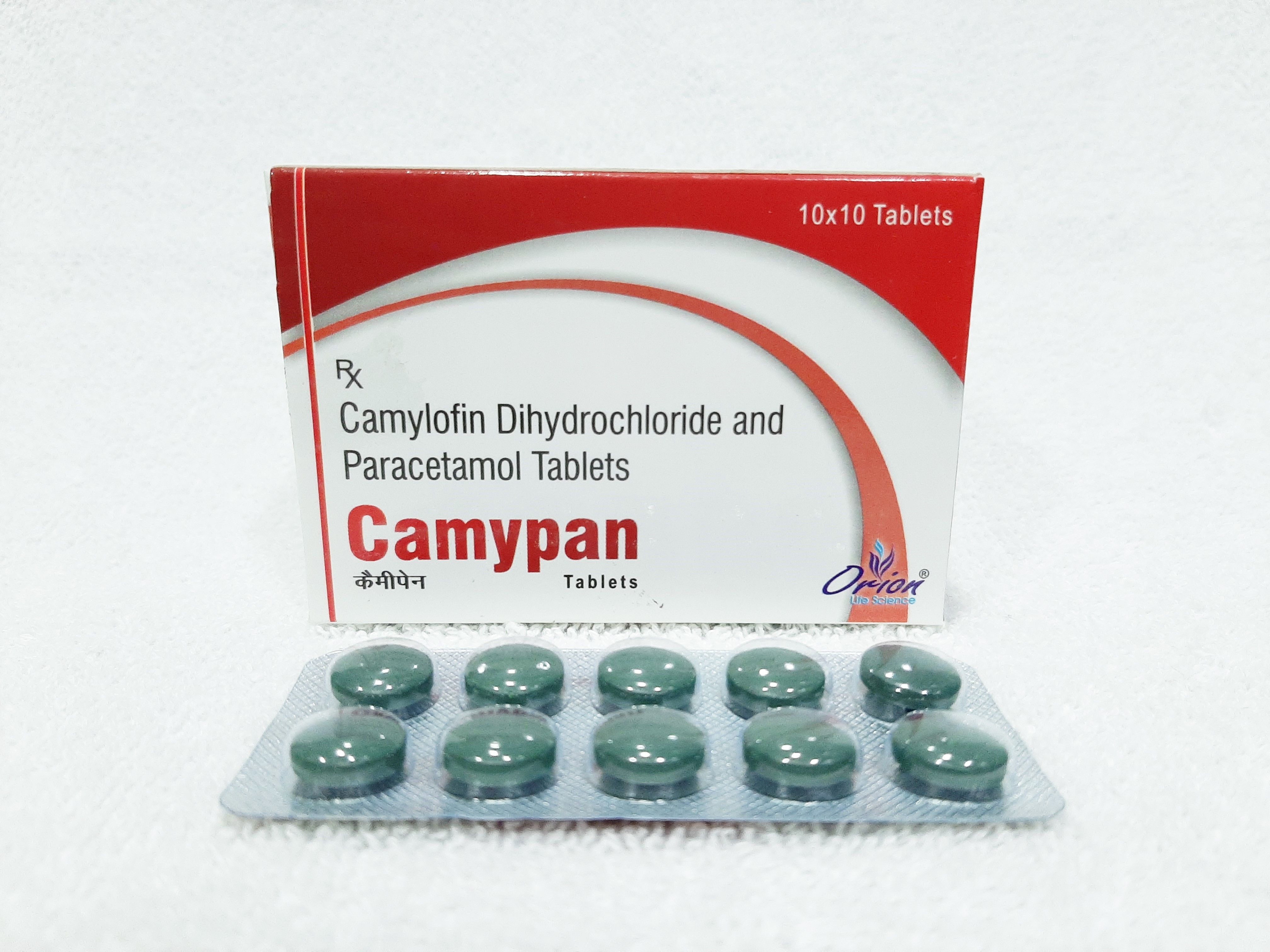 Camylofin Dihydrochloride and Paracetamol Tablet