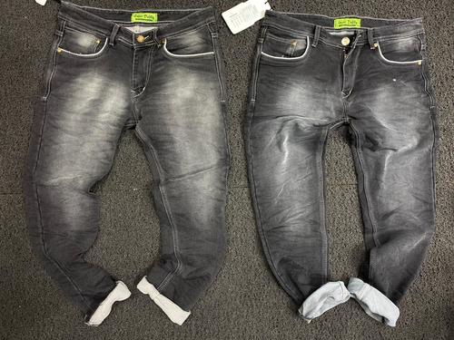 Men's Faded Denim Jeans