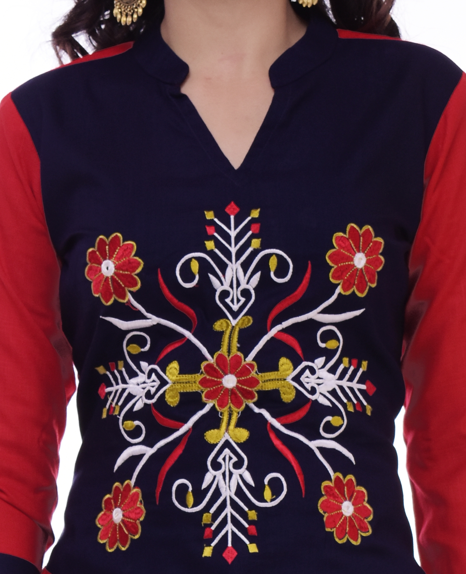 Remtex Women Kurta  Blue black