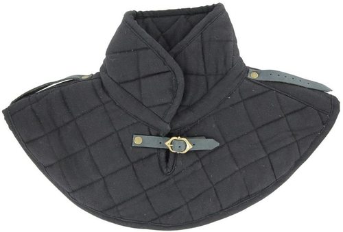 B008YXC99U Renaissance Cotton Armor Padding Collar Medieval Garment Black