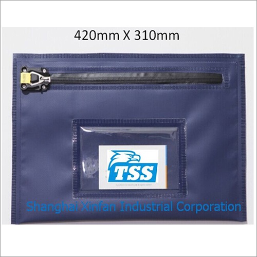 Reusable Zip Security Bag Water Proof PVC for Cash Cheque Documents Valuables