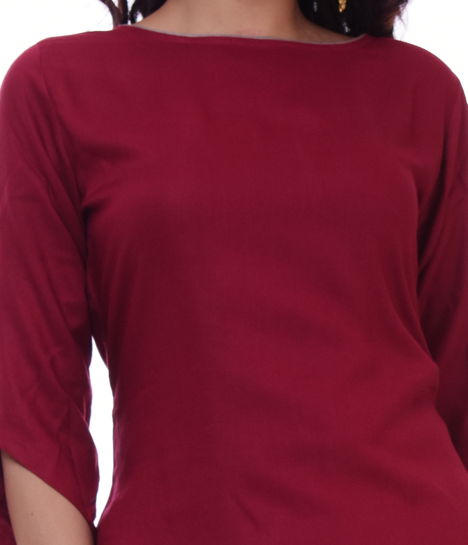 Remtex Women Kurta Maroon