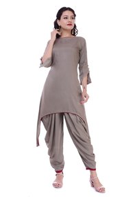 Remtex Women Kurta Grey
