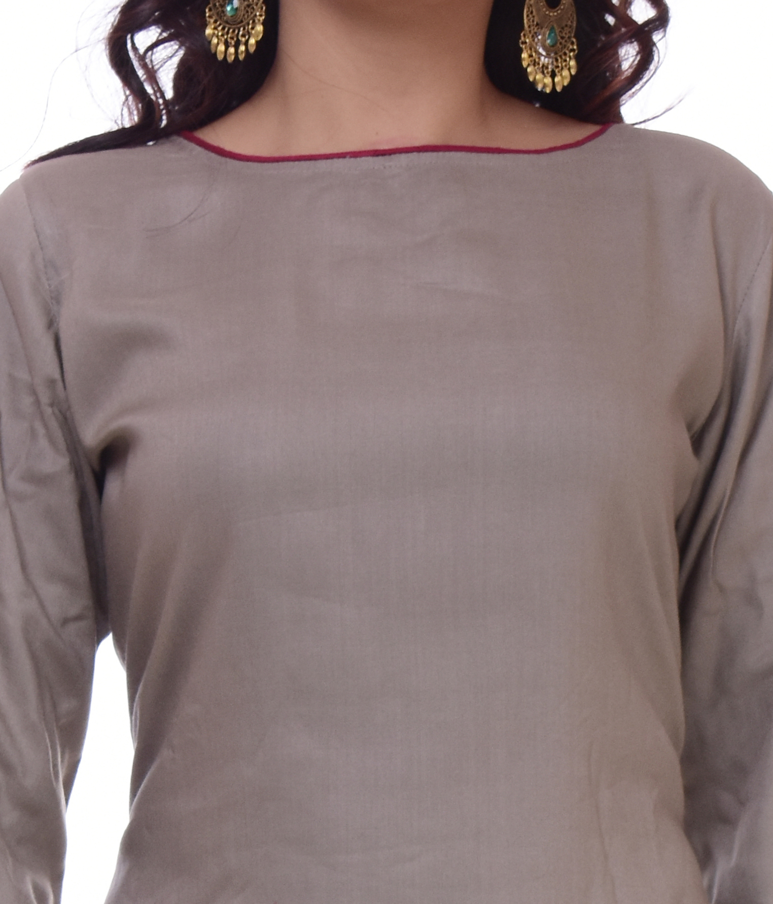 Remtex Women Kurta Grey