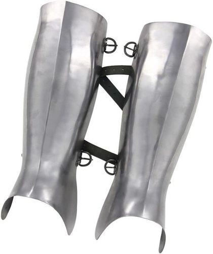 Iron B00Yq3N35G Greek Hoplite Greaves Protective Medieval 16G Functional Leg Armor