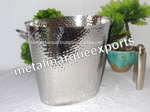 Stainless Steel Hammered Champagne tub