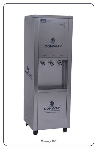 Conway 100 Stainless Steel Commercial Water Dispenser - Normal, Hot & Cold