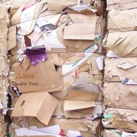 CORRUGATED WASTE PAPER SCRAP FOR RECYCLE