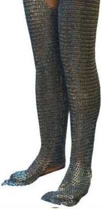 Iron B06xpg1559 Flat Riveted Flat Washer Chain Mail Leggings Medieval Chainmail Chausses Leg Abs