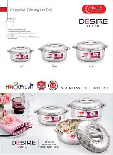 stainless steel hot pot dersire 3000