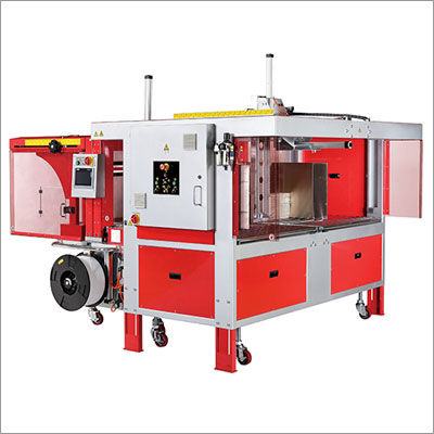 Corrugated 4-Side Bundle Squaring and Strapping System Strapping Machine