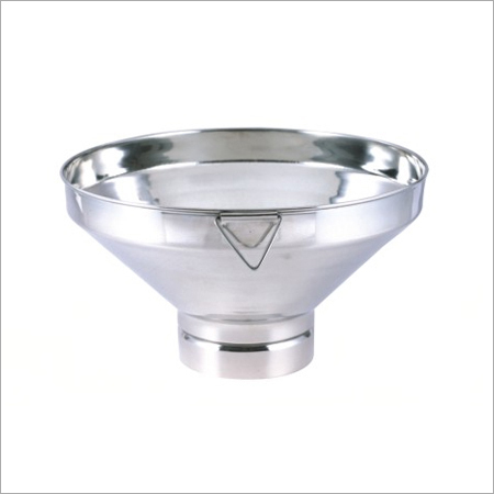 Silver Stainless Steel Funnel