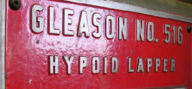 Gleason No. 516 Hypoid Lapper