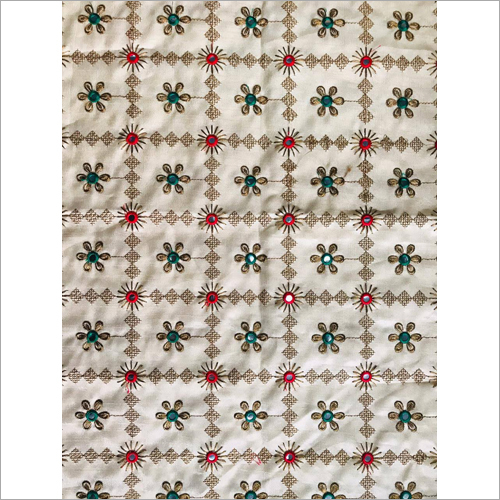 Bangalory Silk Embroidered Fabric