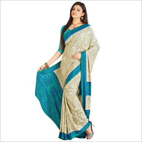 Fancy Crepe Heavy Look Printed Saree