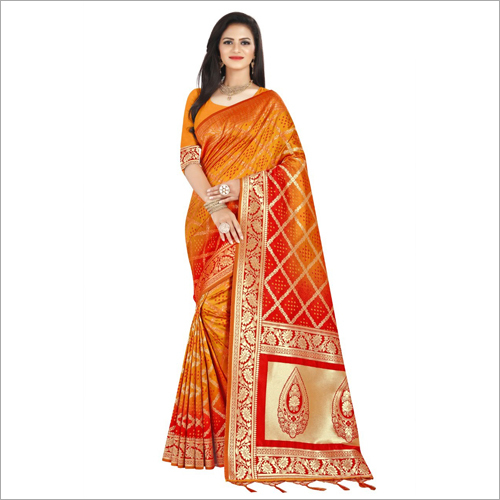Fancy Banarasi Silk Jacquared Saree