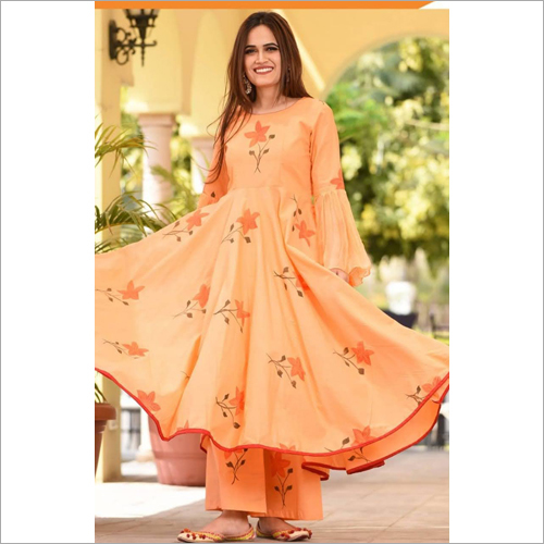 Cotton Printed Kurti Palazzo Set