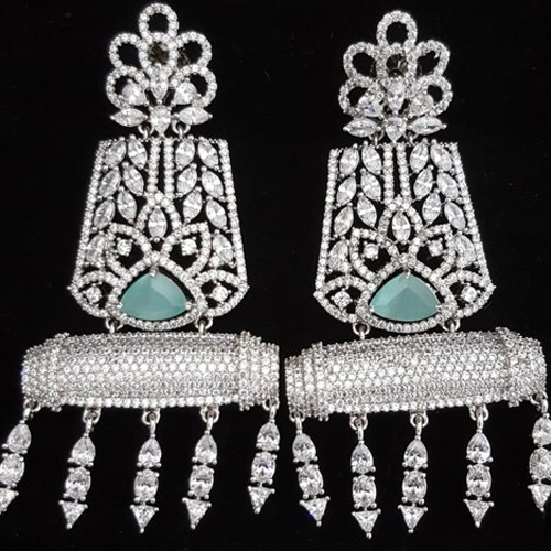 American Diamond Traditional Earrings Set