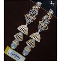 American Diamond Earrings Set