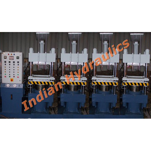 Four Station Rubber Molding Press By INDIAN HYDRAULICS