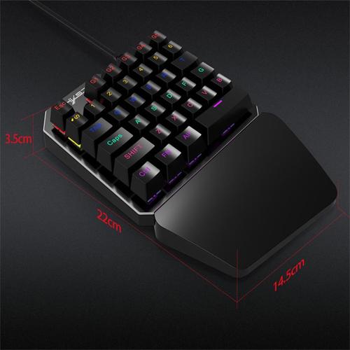 J100 One-Hand Mechanical Keyboard Suitable For Professional Gamers