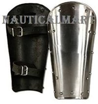 Iron B01i6e7kng Nauticalmart Larp Shin Guards Leg Protection Armor - Silver