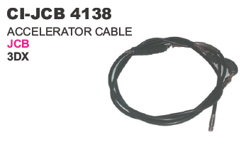 Accelerator Cable Jcb - Steel Cable 5mm Diameter, 1000mm Length, Pvc Coated | Smooth Operation, Precise Control, Durable Design