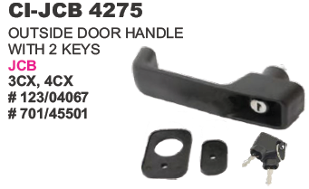Outside Door Handle with 2 Keys JCB