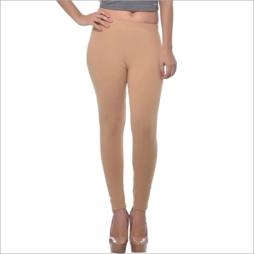 Ankle Length Beige Legging