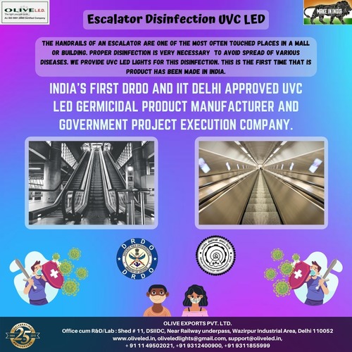 Escalator Disinfection UVC LED