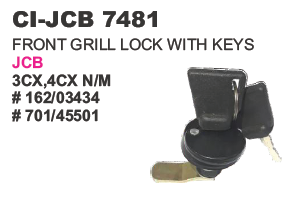 Front Grill Lock with Keys JCB
