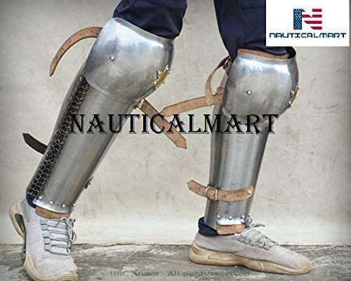 Iron B08hgdt8vc Nautical-mart Eastern Leg Armor With Knee Protection Halloween Costume