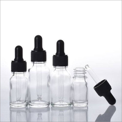 Glass Soft Head Nipple Sucking Dropper Bottel For Kids