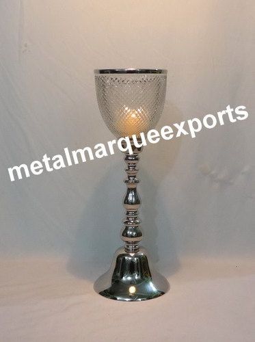 Aluminum Hurricane Candle Holder