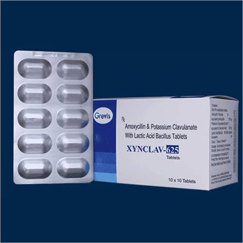 Amoxycillin And Potassium Clavulanate With Lactic Acid Bacillus Tablets By GREVIS PHARMACEUTICALS PRIVATE LIMITED