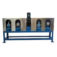 Blue Double Head Coconut Deshelling Machine
