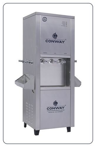 Conway 250 Stainless Steel Commercial Water Dispenser - Normal, Hot & Cold Cooling Power: 450 Watts Watt (W)