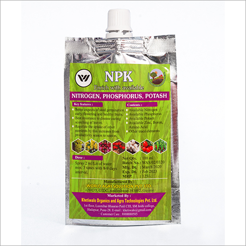 100 ml NPK Enrich With Available Nitrogen  Phosphorus  Potash Fertilizer