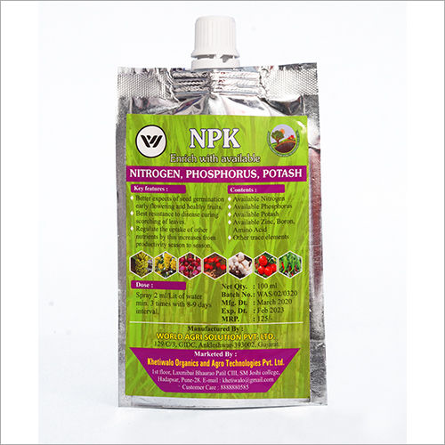 100 ml NPK Enrich With Available Nitrogen  Phosphorus  Potash Fertilizer