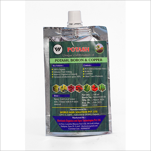 100 ml Potash Unique Combination Of Potash Boron And Copper Fertilizer
