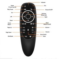 G10 Air Mouse - Plastic, 18x8x6cm | 2.4ghz Wireless Connection, Voice Control, Ergonomic Design, 17 Keys For Smart Tv And Pc