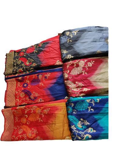 Printed Jacquard Silk Sarees