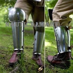 Iron B01I6Daobw Nauticalmart Medieval Larp Enclosed Leg Protectors Greaves