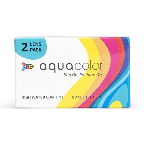 Aquacolor Monthly Disposable Plano Coloured Contact Lens - Polyhema Hydrogel, 8.6 Base Curve | UV Protection, 43% Water Content, 10-12 Hour Wear