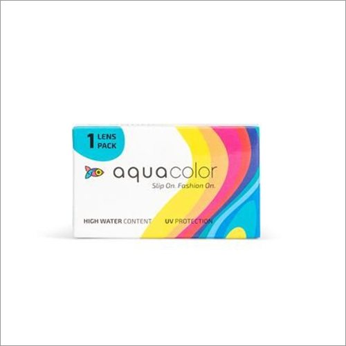 Aquacolor Monthly Disposable Powered Coloured Contact Lens - 1 Lens Pack (-0.50 to -9.00)