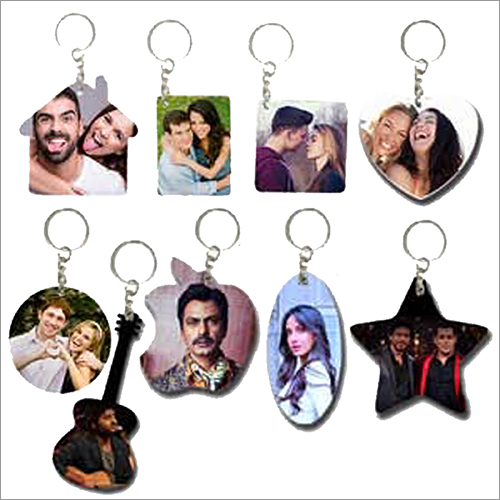 MDF Wooden Single Side Printed Keychain