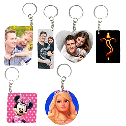 MDF Wooden Double Side Printed Keychain