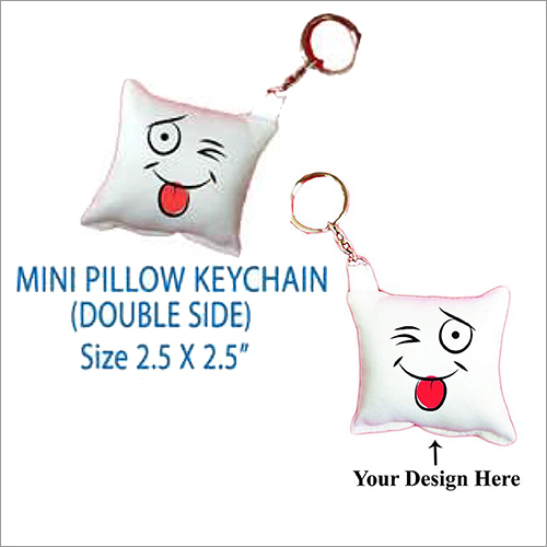 Mini Pillow Double Side Printed Keychain