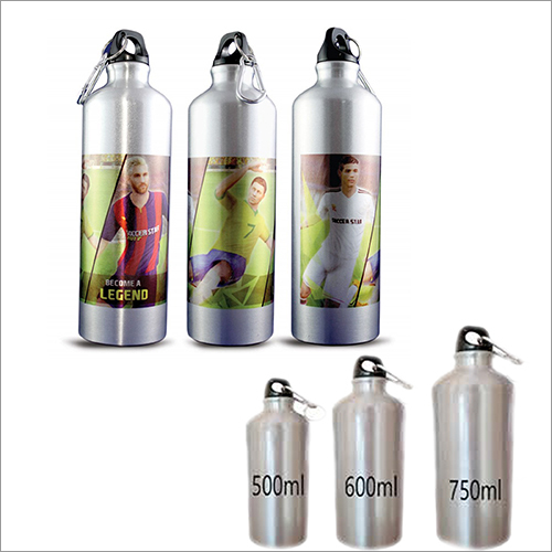 Printed Metal Sipper Water Bottle